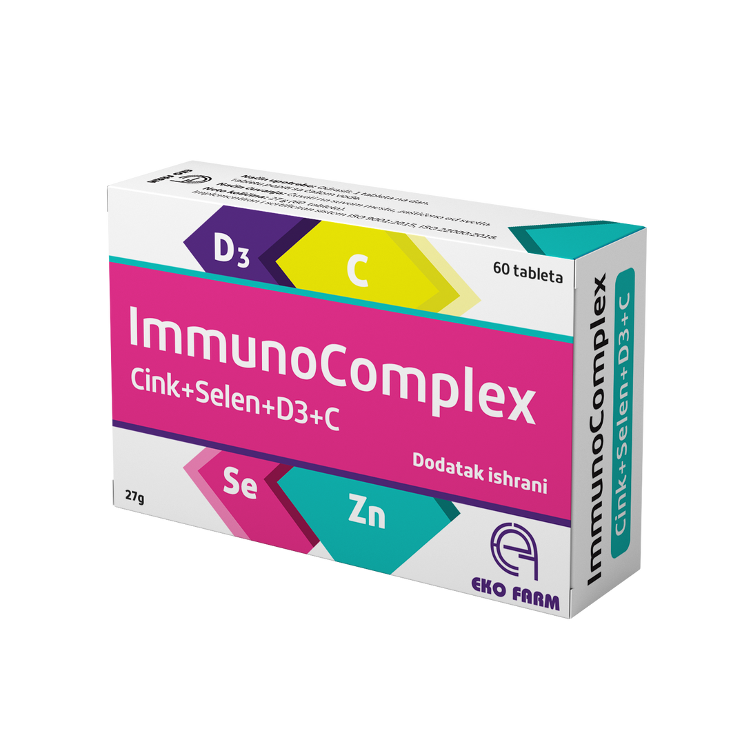 ImmunoComplex Cink+Selen+D3+C